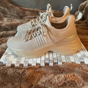 Women's Maxima Rhinestone-Trim Trainer Sneakers woman’s size 8.5